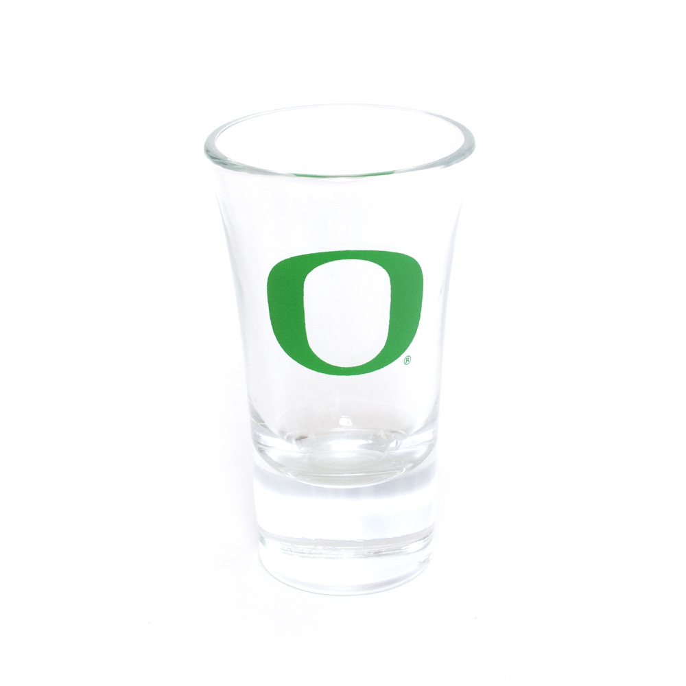 Classic Oregon O, RFSJ, Inc., Green, Shots & Pints, Glass, Home & Auto, 2 ounce, Heavy bottom, 714694